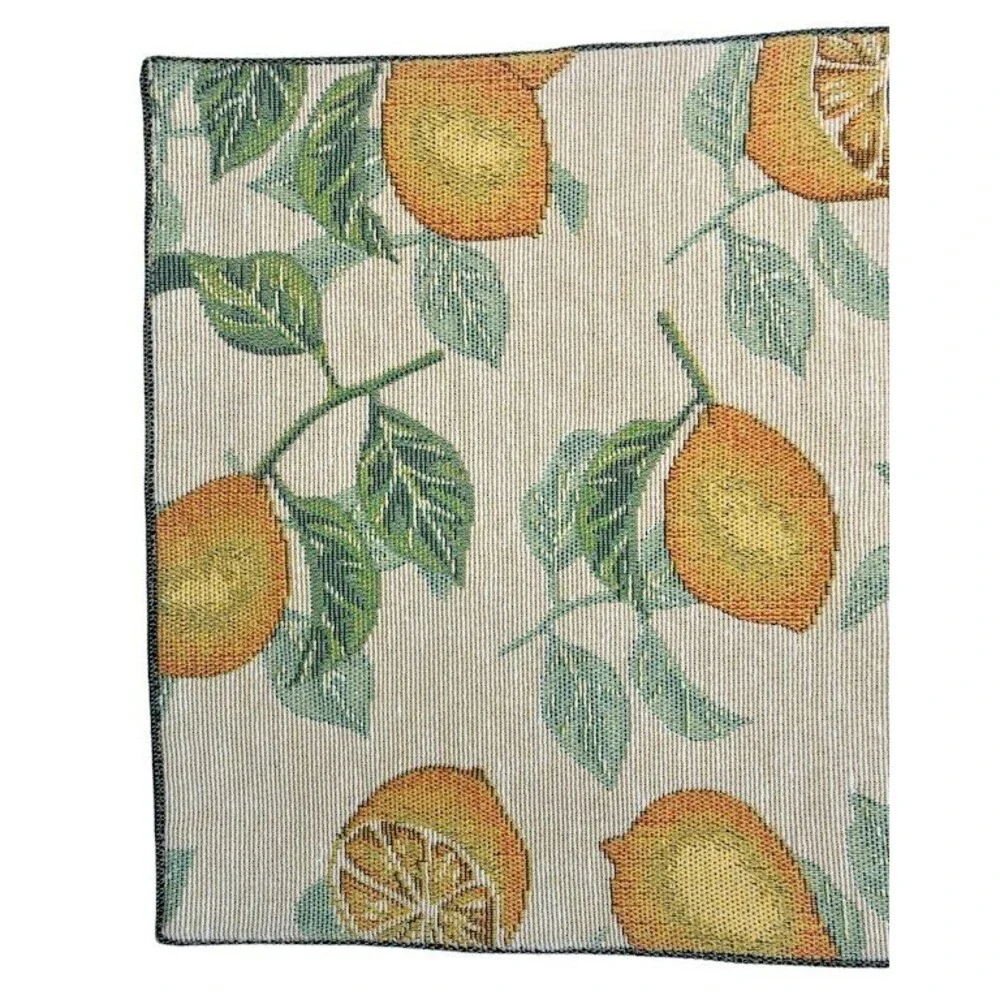 Lemons Placemats Tapestry Satin Backed 13x18